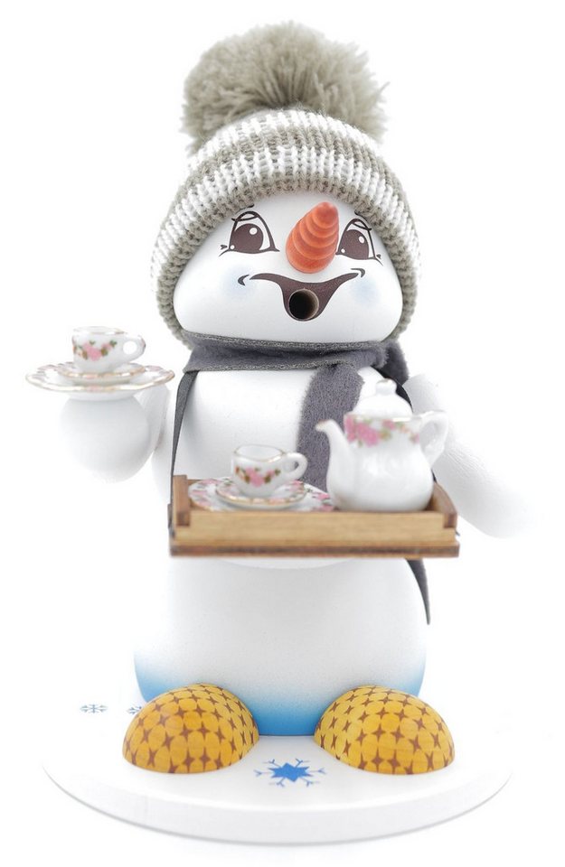 Schweda Räuchermännchen - Schneemann Weiß 19 cm - Bauchladen von Schweda