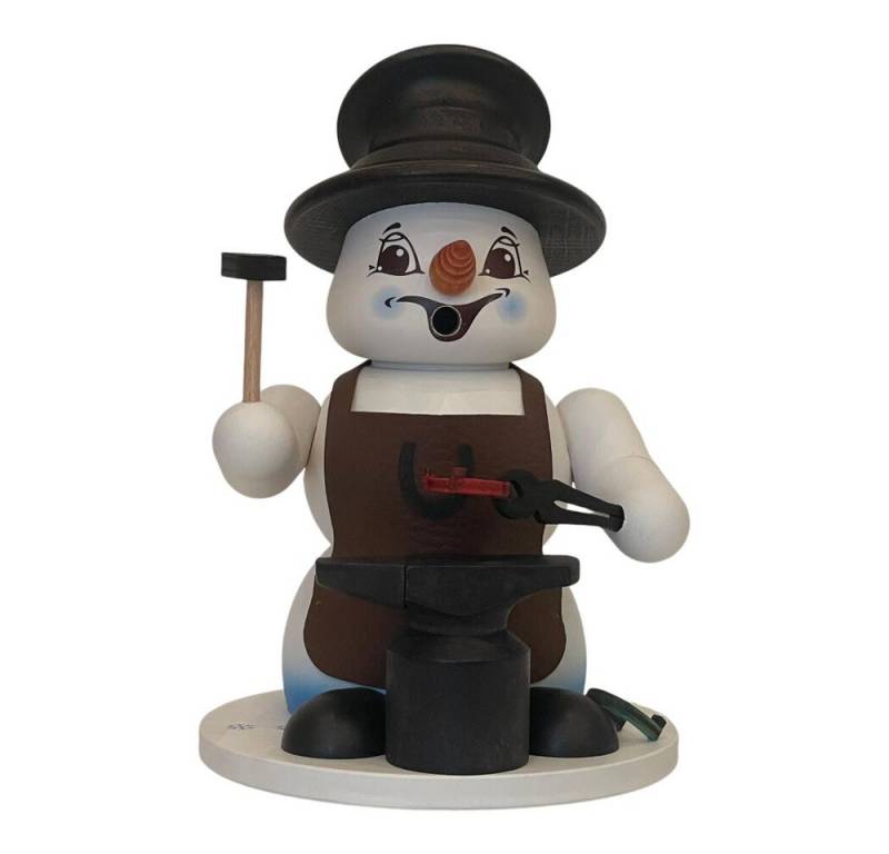 Schweda Räuchermännchen Schneemann Weiß 20 cm - Schmied von Schweda