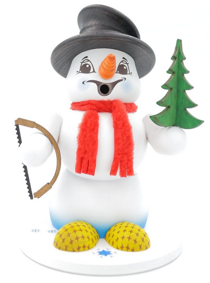 Schweda Räuchermännchen - Schneemann Weiß ca.19cm - Baummauser von Schweda