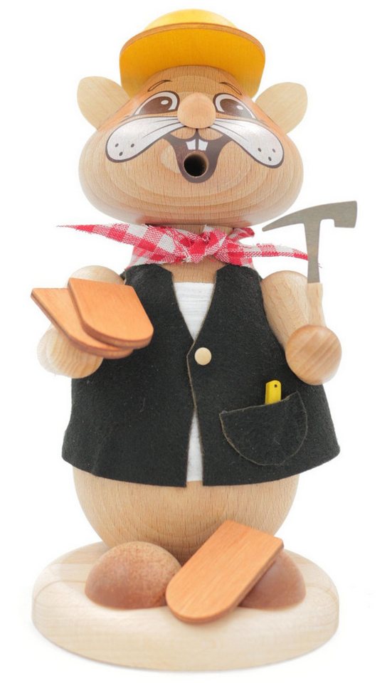Schweda Räuchermännchen Schweda - Hamster Mittel - Dachdecker von Schweda