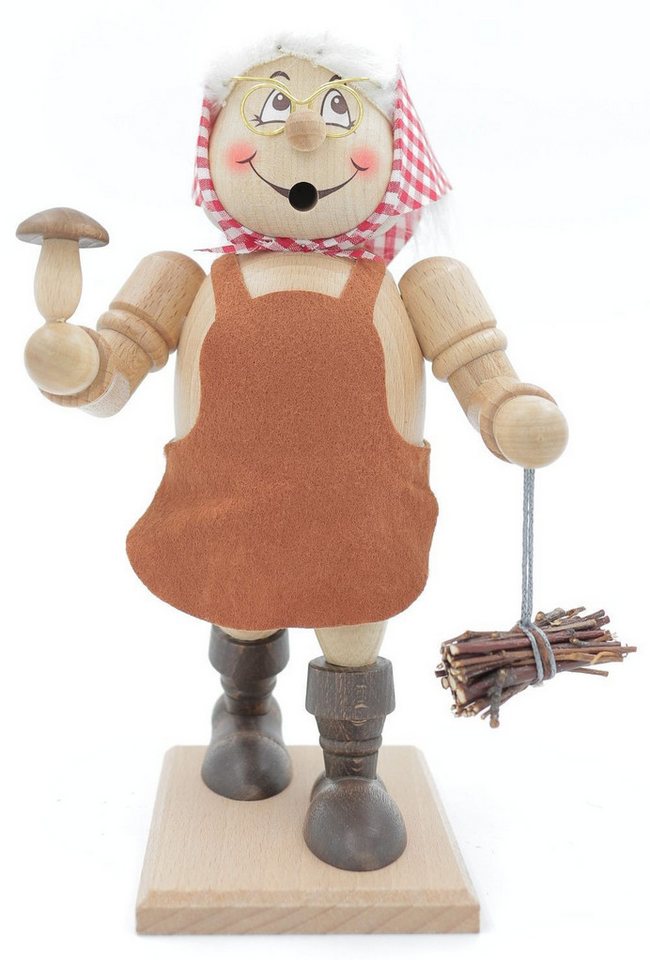Schweda Räuchermännchen Schweda - Wichtel Mittel - Reisigfrau von Schweda