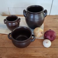 3 Steinguttöpfe, Vorratstöpfe Aus Schweden 3 Steinguttöpfe, Vorratstöpfe Aus Schweden von SchwedenSchaetze