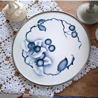 Tortenplatte Art Deco Mit Spritzdekor von SchwedenSchaetze