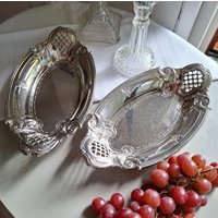 Zwei Zauberhafte Ovale Servierschalen von SchwedenSchaetze