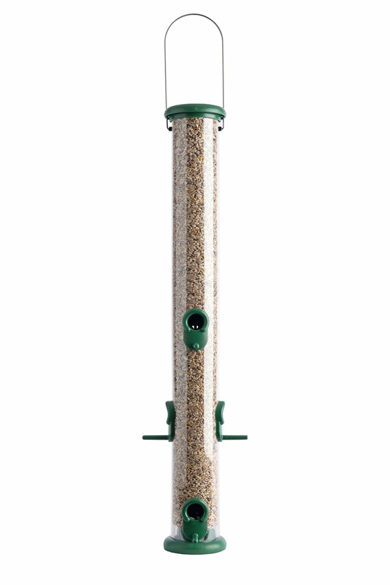 Naturschutzprodukt Futtersäule 2 Stück The One maxi grün Kunststoff Inhalt 1,5 l H 70 cm (mit Bügel) Naturschutzprodukt Futtersäule 2 Stück The One maxi grün Kunststoff Inhalt 1,5 l H 70 cm (mit Bügel) von Schwegler