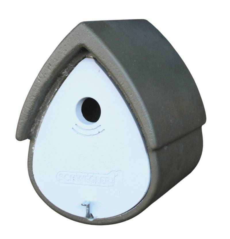 Naturschutzprodukt Nisthöhle Meisenresidenz Typ 1MR Satz 2 Stück Flugloch 32 mm grün-grau Nistkasten von Schwegler