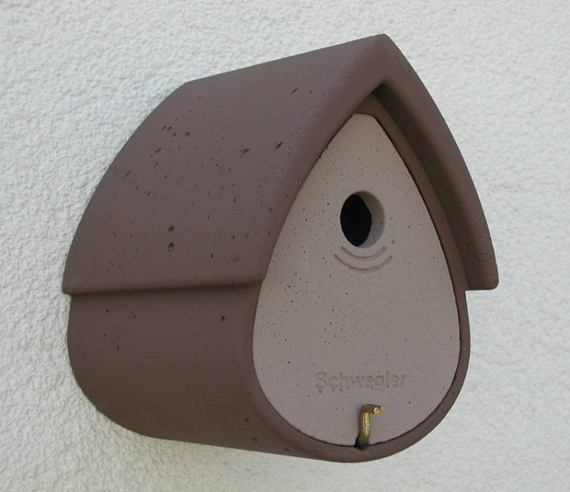 Naturschutzprodukt Nisthöhle Vogelnistkasten Meisenresidenz Typ 1MR Flugloch 32 mm braun-hellbraun von Schwegler