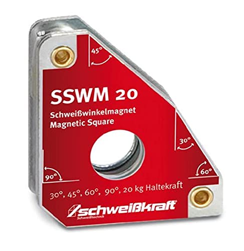 Schweißkraft Permanent Schweißmagnet SSWM 20 (Haltekraft: 40 kg, Winkel: 30 / 45 / 60 / 90 °) 1790070 von Schweißkraft