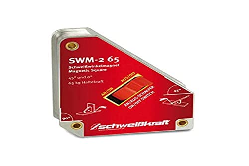 Schweißkraft Schweißwinkelmagnet 45º/90º SWM-2 65 (Haltekraft: 75 kg, an- und ausschaltbar) 1790031 von Schweißkraft