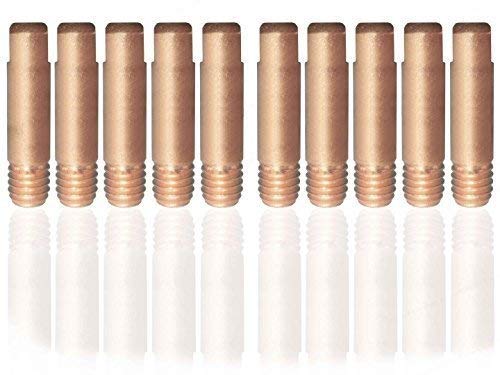 10 Stück Stromdüsen/Kontaktrohre CuCrZn 1,0mm ∅ M6x25 von Baric