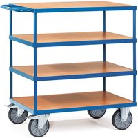 fetra® Tischwagen, TK 300 kg, 4 Etagen à 1.000 x 600 mm von fetra®