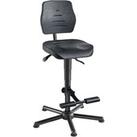 meychair Arbeitsdrehstuhl Workster Komplex XXL, bis 150 kg belastbar, Stahlbasis, Bodengleiter, Aufstiegshilfe von meychair