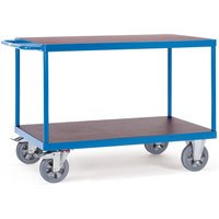 fetra® Schwerlast-Tischwagen, TK 1.200 kg, 2 Etagen à 1.200 x 800 mm von fetra®