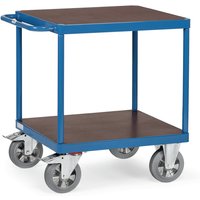 fetra® Schwerlast-Tischwagen, TK 1.200 kg, 2 Etagen à 700 x 700 mm von fetra®