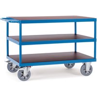 fetra® Schwerlast-Tischwagen, TK 1.200 kg, 3 Etagen à 1.200 x 800 mm von fetra®