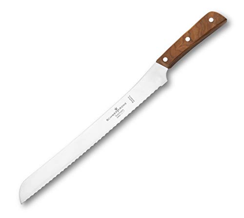 Schwertkrone Brotmesser Solingen 30 cm Klinge 45 cm Gesamtlänge (Olivenholz XXL) von Schwertkrone
