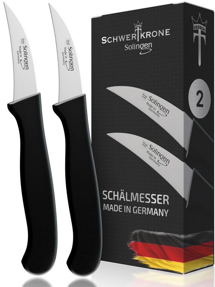 Schwertkrone Kochmesser Messer Solingen Küchenmesser Schälmesser 2er Gemüsemesser, Premium Quality Allzweckmesser Germany rostfrei Dünnschliff Schwertkrone Kochmesser Messer Solingen Küchenmesser Schälmesser 2er Gemüsemesser, Premium Quality Allzweckmesser Germany rostfrei Dünnschliff von Schwertkrone