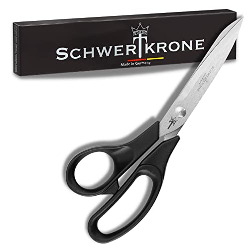 SCHWERTKRONE® Stoffschere Linkshänder [PROFI SCHNEIDERSCHERE] - Stoffschere scharf Teppichschere - Fabric Scissors - Textilschere scharfe Schneider Schere - Schere für Linke Hand (Länge: 20cm) von Schwertkrone