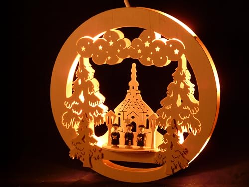 SchwibboLa Original Erzgebirgisches Fensterbild Schwibbogen Lichterbogen 32x32cm Fensterschmuck SchwibboLa Original Erzgebirgisches Fensterbild Schwibbogen Lichterbogen 32x32cm Fensterschmuck von SchwibboLa