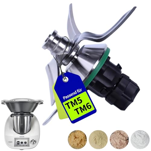 Messer für Vorwerk Thermomix TM5 und Thermomix TM6, Ersatzmesser Mixerklinge Edelstahl, Küchenmaschine Mixmesser Edelstahl Thermomix TM5 TM6 Zubehör Ersatzteile von SciFiVisi