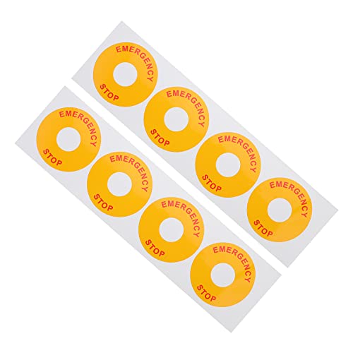 Warning Emergency Stop Stickers 8pcs Not-Halt-Warnschilder-Aufkleber-Aufkleber Warnung Not-Halt-Zeichen Aufkleber Emergency Stop Label Decals Warning Emergency Stop Stickers 8pcs Not-Halt-Warnschilder-Aufkleber-Aufkleber Warnung Not-Halt-Zeichen Aufkleber Emergency Stop Label Decals von Scicalife