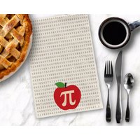 Apple Pi Geschirrtuch, Mathe Klassenzimmer Dekor, Herbst Küchen Lehrer Geschenke, Nerdy Bauernhaus Geschirrtücher Lustig von ScienceAndSnark
