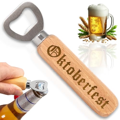 Holzflaschenöffner mit Oktoberfest Dekoration - Original Accessoires Bier Apfelwein Einhand Öffner für Gläser Flaschen, Gelenkschonend Arthritis Hilfe, Praktisches Bar Heim Gadget Geschenk Holzflaschenöffner mit Oktoberfest Dekoration - Original Accessoires Bier Apfelwein Einhand Öffner für Gläser Flaschen, Gelenkschonend Arthritis Hilfe, Praktisches Bar Heim Gadget Geschenk von Scinzene