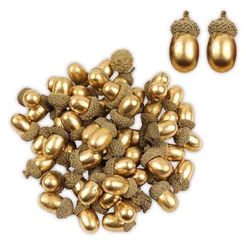 Scinzene 60 Stücke Goldene Eicheln Deko mit Natürlicher Eichelkappe, Künstliche Eicheln für Herbstdeko, Thanksgiving, Weihnachten, Tischdekoration, Streudeko Herbst, DIY Bastelprojekte und Home Decor Scinzene 60 Stücke Goldene Eicheln Deko mit Natürlicher Eichelkappe, Künstliche Eicheln für Herbstdeko, Thanksgiving, Weihnachten, Tischdekoration, Streudeko Herbst, DIY Bastelprojekte und Home Decor von Scinzene