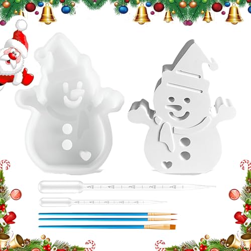 Scinzene 1 Pcs Gießformen Silikon Weihnachten - DIY Schneemann und Tannenbaum Silikonform, Gipsformen zum Gießen, vielseitige Gießform für Weihnachtsdekoration, Kerzenhalter und Bastelprojekte Scinzene 1 Pcs Gießformen Silikon Weihnachten - DIY Schneemann und Tannenbaum Silikonform, Gipsformen zum Gießen, vielseitige Gießform für Weihnachtsdekoration, Kerzenhalter und Bastelprojekte von Scinzene