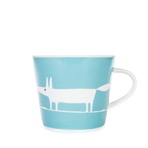 Scion Living – Keith Brymer Jones Collaboration Range – Mr Fox Keramiktasse – Blaugrün – 350 ml von Scion