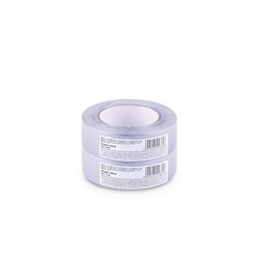 Scley 3 Stück Gewebeband, Panzerband Breite 38mm, Länge 50m, Ductape Serie *211*, Klebeband Silbergrau, Gaffa-Tape für Verpackung, Abdichten, Bündeln, Reparieren und Befestigen, A0330-110338 von Scley