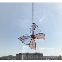 Glasmalerei-Schmetterlings-Suncatcher, Haupthaus-Dekor, Muttergeschenk-Wand-Fenster-Behang-Kunst-Cling-Handzettel-Skipper-Geschenk von ScloGlassStudio