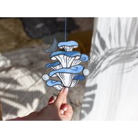 Glasmalerei Wald Pilze Suncatcher Tag Geschenk Haus Kunst Fenster Wand Natur Ornament Dekorationen Hängen von ScloGlassStudio