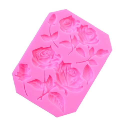 Scnvsi Blumenform Schokolade Süßigkeiten Formen 3D Antihaft-Backform Rose Blume Käsekuchen Backform für DIY Fondant Handwerk von Scnvsi