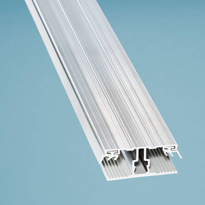 Einfaches Aluminium Mittel Verlegeprofil | Breite 60 mm | für 16 mm Stegplatten von Scobalit
