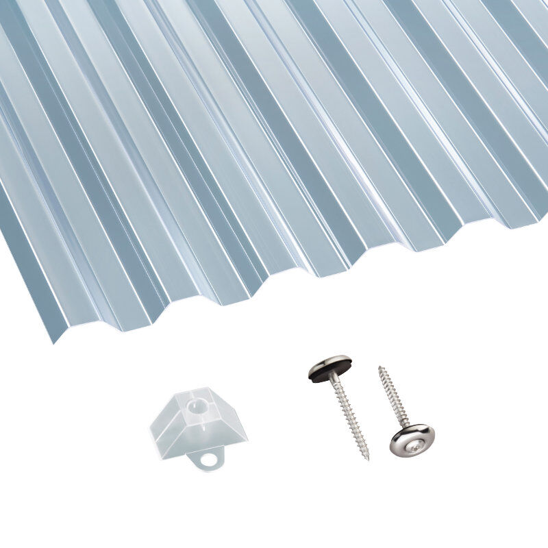 PET | Terrassendach-Set | Spundwand | 70/18 | 1,1 mm | glatt | klar PET | Terrassendach-Set | Spundwand | 70/18 | 1,1 mm | glatt | klar von Scobalit