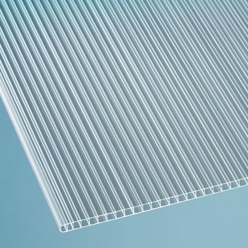 Polycarbonat Doppelstegplatte | 10 mm | Breite 1050 mm | glasklar von Scobalit