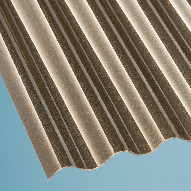 Polycarbonat Lichtplatte | Wellplatte | 76/18 | 2,5 mm | Breite 1045 mm | CStruktur | bronze Polycarbonat Lichtplatte | Wellplatte | 76/18 | 2,5 mm | Breite 1045 mm | CStruktur | bronze von Scobalit