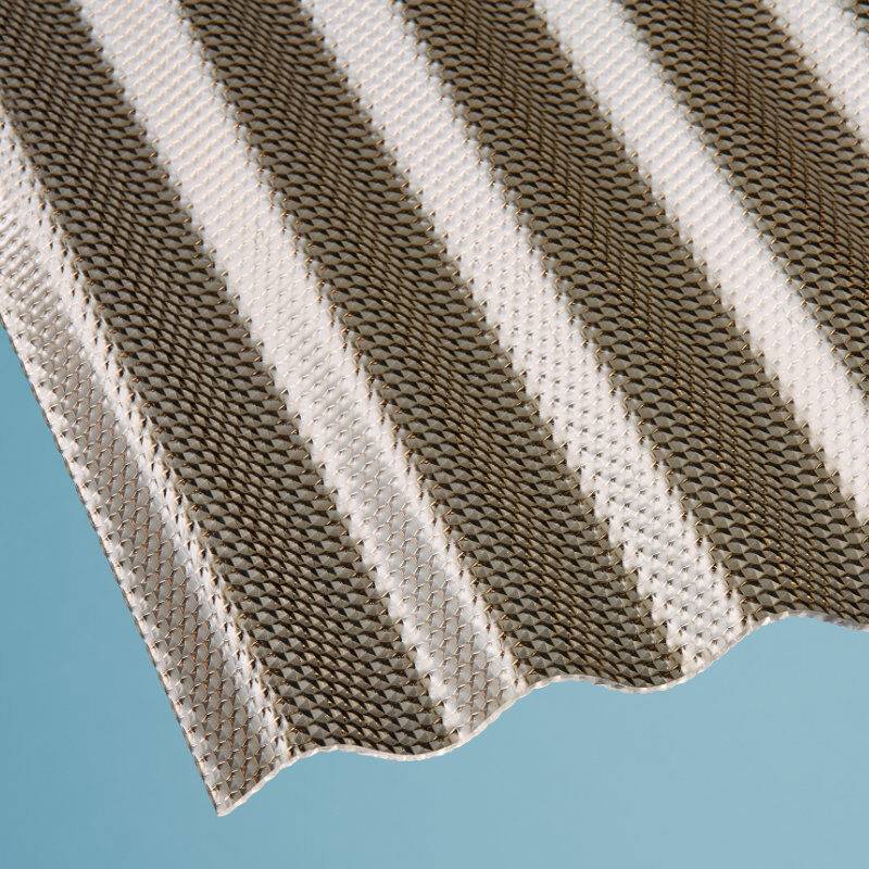 Polycarbonat Lichtplatte | Wellplatte | 76/18 | 2,6 mm | Breite 1045 mm | wabenstruktur | bronze von Scobalit