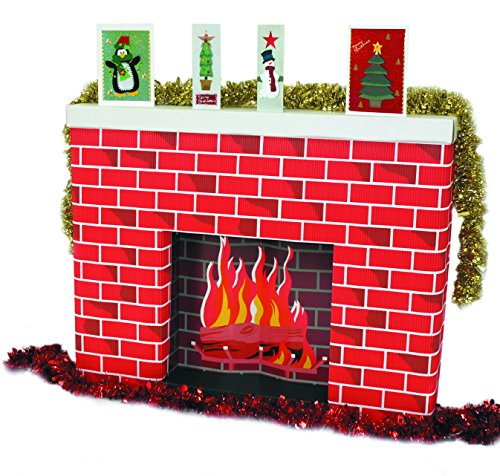 Scola CI das Corobuff aus Wellpappe, Kamin, rot von Scola