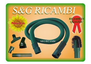 S&G Flexibler Schlauch + 4 Düsen für Kobold VK 116-117 (Grün, PVC Synthetischer Gummi, Reinigungsschlauch, Schlauch, Physikalische Gegenstände) von Sconosciuto