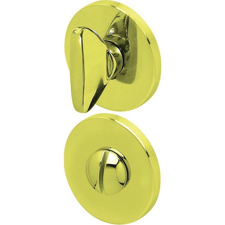 Rosettenkit Messing poliert rund WC Riegel Rosettenkit Messing poliert rund WC Riegel von Scoop