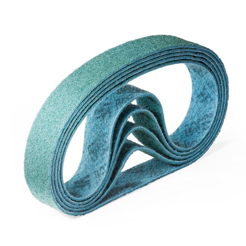 3M SC-BL Scotch Brite Schleifband Vliesband Rohrbandschleifer Schleifmaschine | Maße: 40 x 760 mm | Körnung: A-vfn very fine blau (280-320) | Lieferumfang: 5 Stück von Score Abrasives