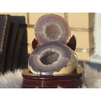 1, 7 Pfund Blauer Achat Druzy Geode Paar - Schmuckbox Box Metaphysical Crystal 1, 7 Pfund Blauer Achat Druzy Geode Paar - Schmuckbox Box Metaphysical Crystal von ScorpioDivineCrystal