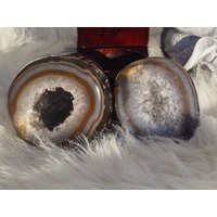 2.6lb Xl Braune Achat Druzy Geode Box - Schmuckbox Kristall Mit Druze / von ScorpioDivineCrystal