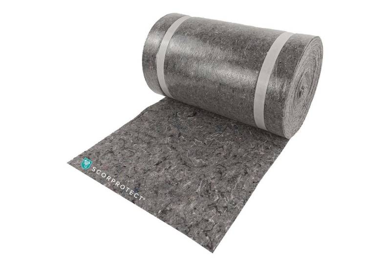 Scorprotect® Bodenschutzvlies TSV Treppenschutzvlies 33 cm x 25 m grau von Scorprotect®