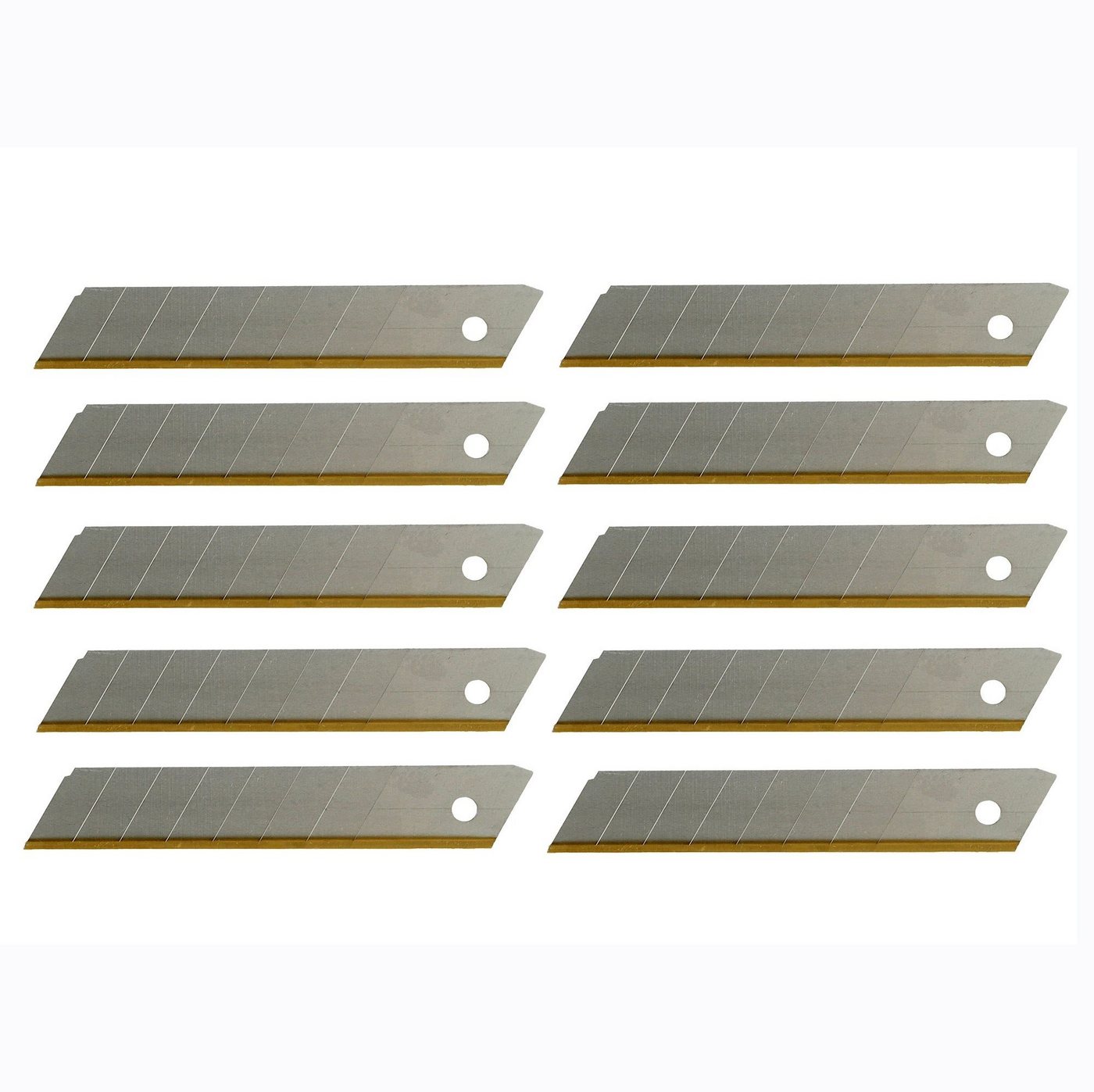 Scorprotect® Cuttermesser Goldcut®Abbrechklingen 18 mm Premium Titan-/Nitrit-Beschichtung von Scorprotect®