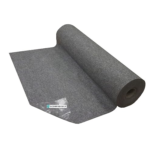 Abdeckvlies AbdeckUni Sicher Schutzvlies 300 gr./m² selbstklebend 1 m x 25 m von Scorprotect