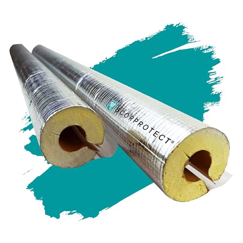 Scorprotect® Alu PUR Rohrschale / Rohrisolierung mit Gewebemantel selbstklebend (22 x 30 x 1 Meter) von Scorprotect