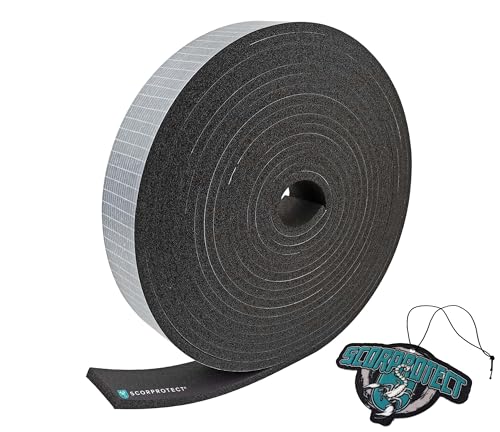 Armaflex Armacell original XG Kautschuk Streifen Zuschnitt + Scorprotect® Duftbaum (schwarz, 6 mm selbstklebend x 5 cm x 15 m) von Scorprotect